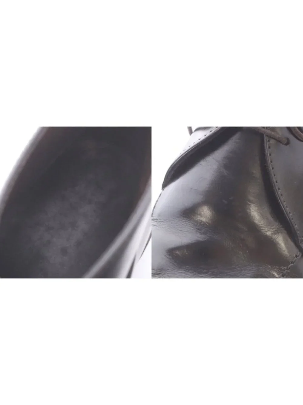 Prada name leather